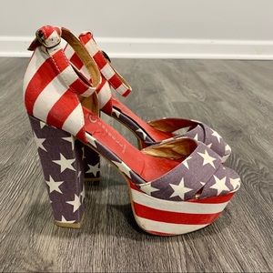 Jefrey Campbell El Carmen American Flag Platforms